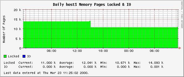 Daily host5 Memory Pages Locked & IO